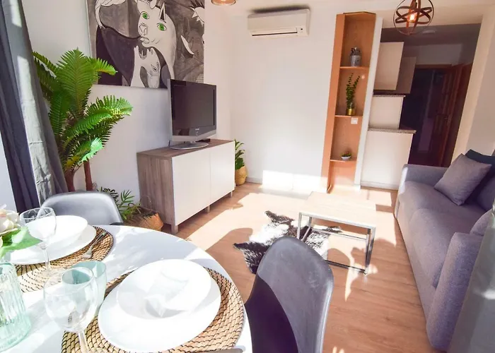 公寓 Letmalaga Merced Market 马拉加